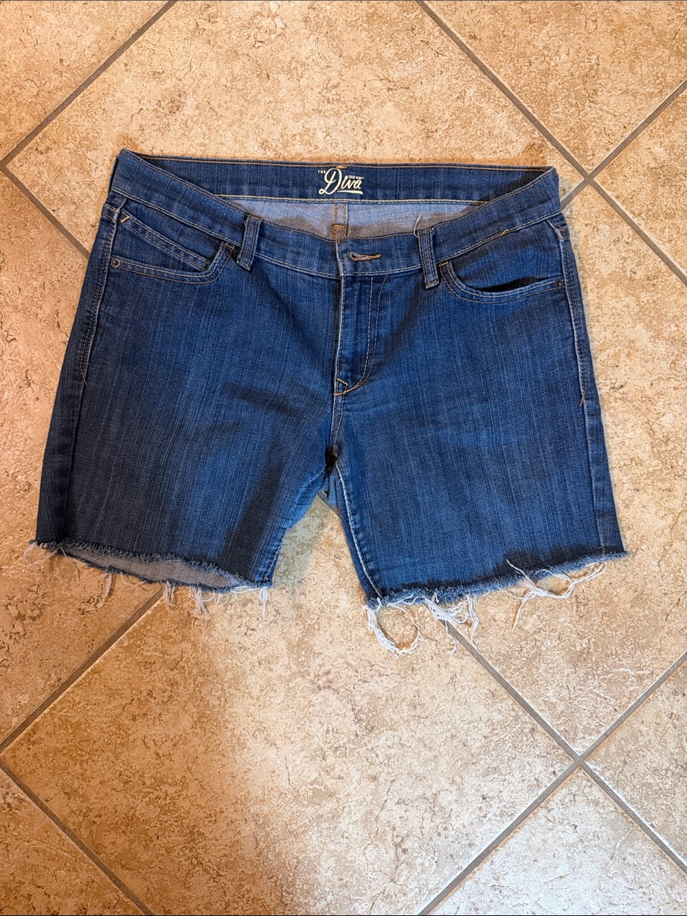 Old Navy Diva! Dark Blue Denim Shorts size 8
